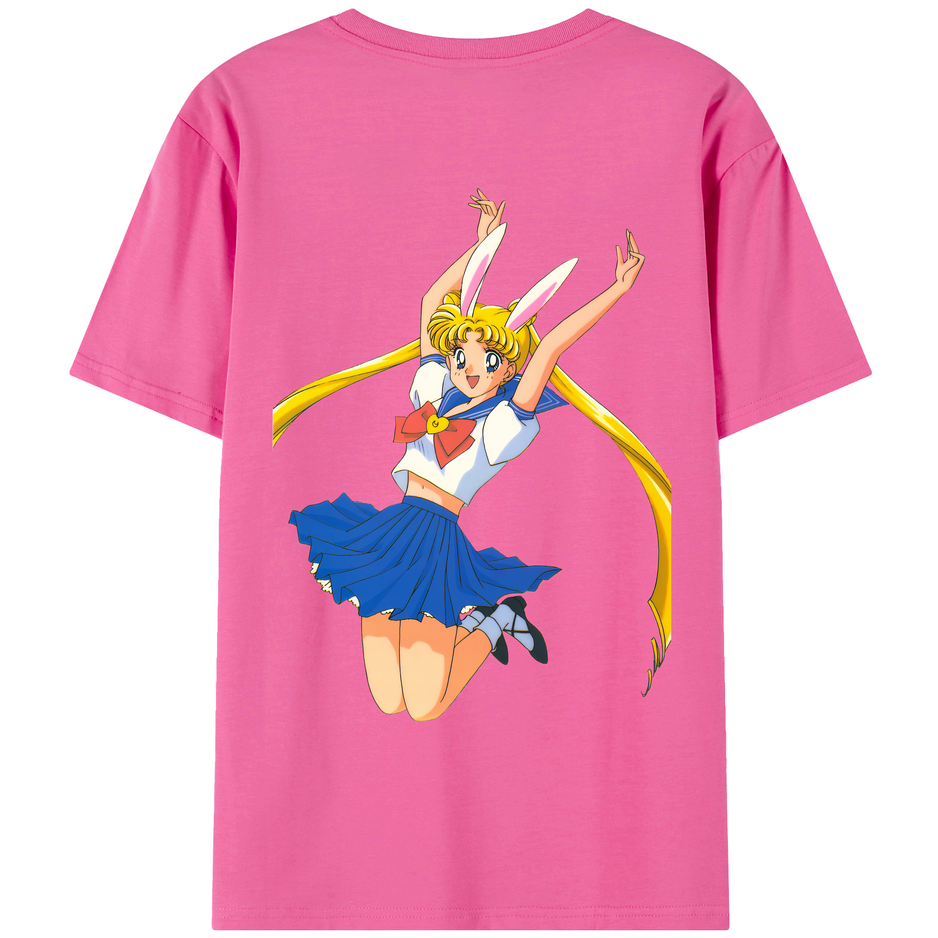 （画像用） 美少女戦士セーラームーン 愛野 美奈子 あいの みなこ Sailor Moon Aino Minako レディース半袖Tシャツ(バックプリント)